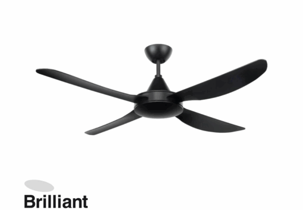 Brilliant Black Vector-III 52’’ AC Ceiling Fan
